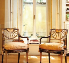 Стул с подлокотниками Pauline фабрика Galimberti Nino