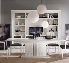 Итальянские Столы обеденные - Раздвижной стол 6142 bianco фабрика Francesco Pasi