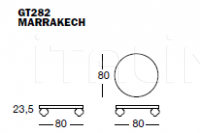 Кофейный столик MARRAKECH GT282 Ego Zeroventiquattro