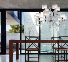 Люстра Alicante white L8+4 фабрика Euroluce Lampadari