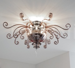 Потолочный светильник Alicante fume PL4 фабрика Euroluce Lampadari