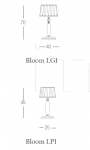 Настольный светильник Bloom LG1/LP1 Euroluce Lampadari