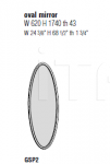 Настенное зеркало 45°/Specchiera Molteni & C