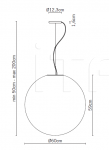 Подвесной светильник F07 Lumi - Sfera Fabbian