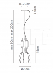 Подвесной светильник F22 Clove Fabbian