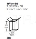 Столик 35°/TAVOLINO Molteni & C