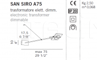 Настенный светильник SAN SIRO A35/A55/A75 De Majo Illuminazione