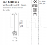 Подвесной светильник SAN SIRO S35/S55/S75 De Majo Illuminazione