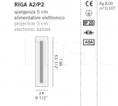 Настенный светильник RIGA A2/P2 De Majo Illuminazione