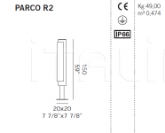 Напольный светильник PARCO R2 De Majo Illuminazione