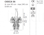 Подвесной светильник CIOCCA S6 De Majo Illuminazione
