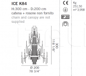 Люстра ICE K84 De Majo Illuminazione