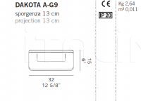 Настенный светильник DAKOTA A-G9/A-LED De Majo Illuminazione