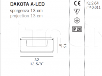 Настенный светильник DAKOTA A-G9/A-LED De Majo Illuminazione