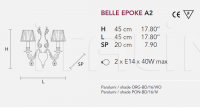 Настенный светильник BELLE EPOKE A2 Masiero