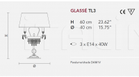 Настольный светильник GLASSE TL3 Masiero
