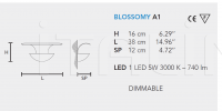 Настенный светильник BLOSSOMY LED A1 Masiero