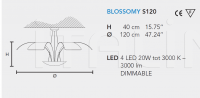 Подвесной светильник BLOSSOMY LED S3 120 Masiero
