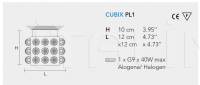 Потолочный светильник CUBIX PL1 Masiero