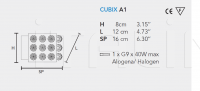 Настенный светильник CUBIX A1 Masiero