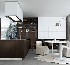 Итальянские Кухни с барной стойкой - Кухня Twelve Итальянские Кухни с барной стойкой - Кухня Twelve фабрика Varenna Poliform