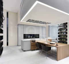 Итальянские Кухни с барной стойкой - Кухня Alea Итальянские Кухни с барной стойкой - Кухня Alea фабрика Varenna Poliform