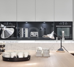 Итальянские Кухни с барной стойкой - Кухня Alea Итальянские Кухни с барной стойкой - Кухня Alea фабрика Varenna Poliform