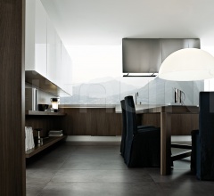 Итальянские Кухни с барной стойкой - Кухня Alea Итальянские Кухни с барной стойкой - Кухня Alea фабрика Varenna Poliform