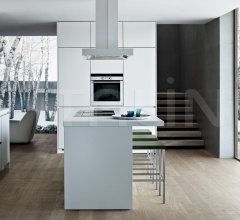 Итальянские Кухни с барной стойкой - Кухня Alea Итальянские Кухни с барной стойкой - Кухня Alea фабрика Varenna Poliform