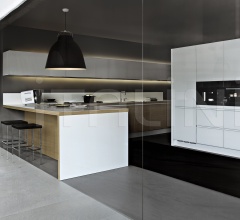 Итальянские Кухни с барной стойкой - Кухня Alea Итальянские Кухни с барной стойкой - Кухня Alea фабрика Varenna Poliform