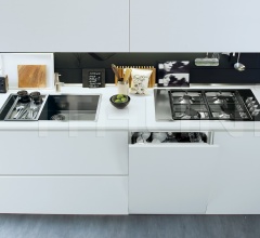 Итальянские Кухни с барной стойкой - Кухня Alea Итальянские Кухни с барной стойкой - Кухня Alea фабрика Varenna Poliform