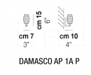 Настенный светильник DAMASCO AP 1A Vistosi