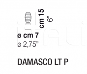 Настольный светильник DAMASCO LT G/P Vistosi