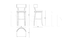 Барный стул Morgana IPE Cavalli (Visionnaire)