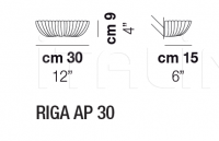 Настенный светильник RIGA AP 30 Vistosi