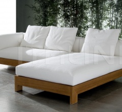 Итальянские Уличная мебель - Модульный диван Alison Iroko Outdoor Итальянские Уличная мебель - Модульный диван Alison Iroko Outdoor фабрика Minotti