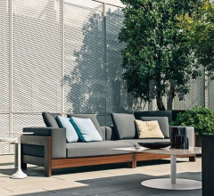 Итальянские Уличная мебель - Модульный диван Alison Iroko Outdoor Итальянские Уличная мебель - Модульный диван Alison Iroko Outdoor фабрика Minotti