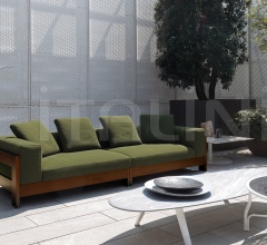 Итальянские Уличная мебель - Модульный диван Alison Iroko Outdoor Итальянские Уличная мебель - Модульный диван Alison Iroko Outdoor фабрика Minotti