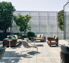 Итальянские Уличные кресла - Кресло Alison Iroko Outdoor Итальянские Уличные кресла - Кресло Alison Iroko Outdoor фабрика Minotti