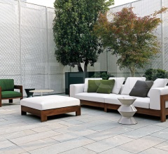 Итальянские Уличные кресла - Кресло Alison Iroko Outdoor Итальянские Уличные кресла - Кресло Alison Iroko Outdoor фабрика Minotti