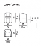 Стул с подлокотниками Loving-Lounge Minotti