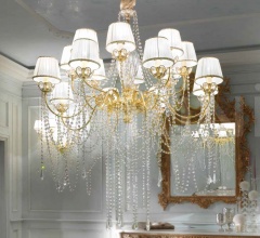 Итальянские Свет - Люстра 1744/CH16 ORO 24K Итальянские Свет - Люстра 1744/CH16 ORO 24K фабрика Il Paralume Marina