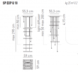 Подвесной светильник EXPLO Q 10 Axo Light
