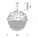 Подвесной светильник Bubbles crystal 441CS/12 IDL Export