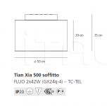 Потолочный светильник Tian Xia 500 soffitto Artemide