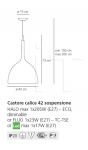 Подвесной светильник Castore calice Artemide