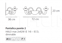 Настенный светильник Pantalica parete 2 Artemide