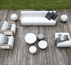 Итальянские Уличная мебель - Диван CLAUD OPEN AIR фабрика Meridiani