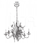 Подвесной светильник NONTISCORDARDIME 6749/6 MM Lampadari