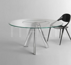 Итальянские Столы обеденные - Стол LEM CON LAZY SUSAN фабрика Reflex Angelo